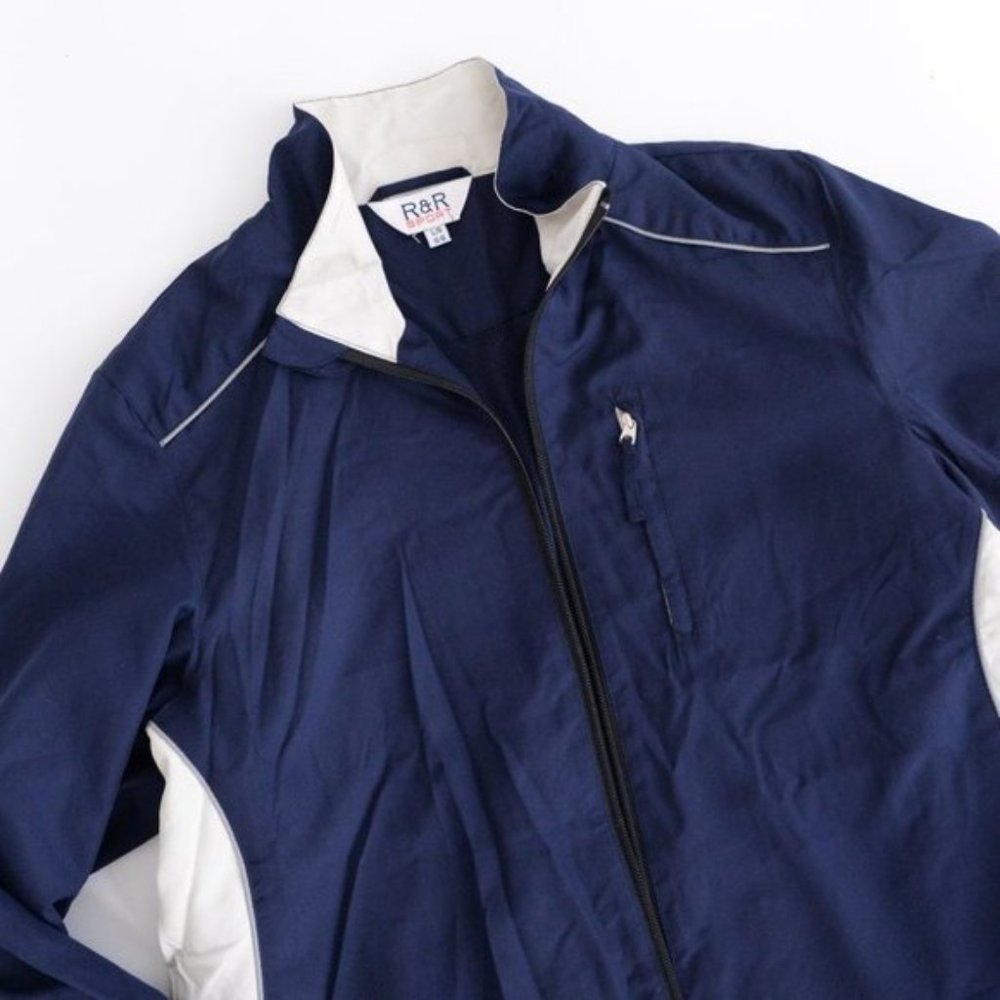 Vintage R&R Navy Spring/ Fall Jacket Size  Large - Picture 8 of 10